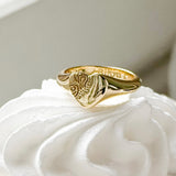 Heart Signet Pinky Ring