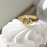 Heart Signet Pinky Ring