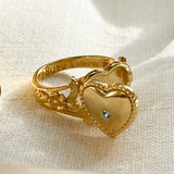 Heart Locket Ring