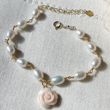 Rose Pearl Bracelet