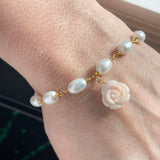 Rose Pearl Bracelet