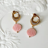 Pink Shell Earrings