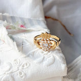 Lily White Ring