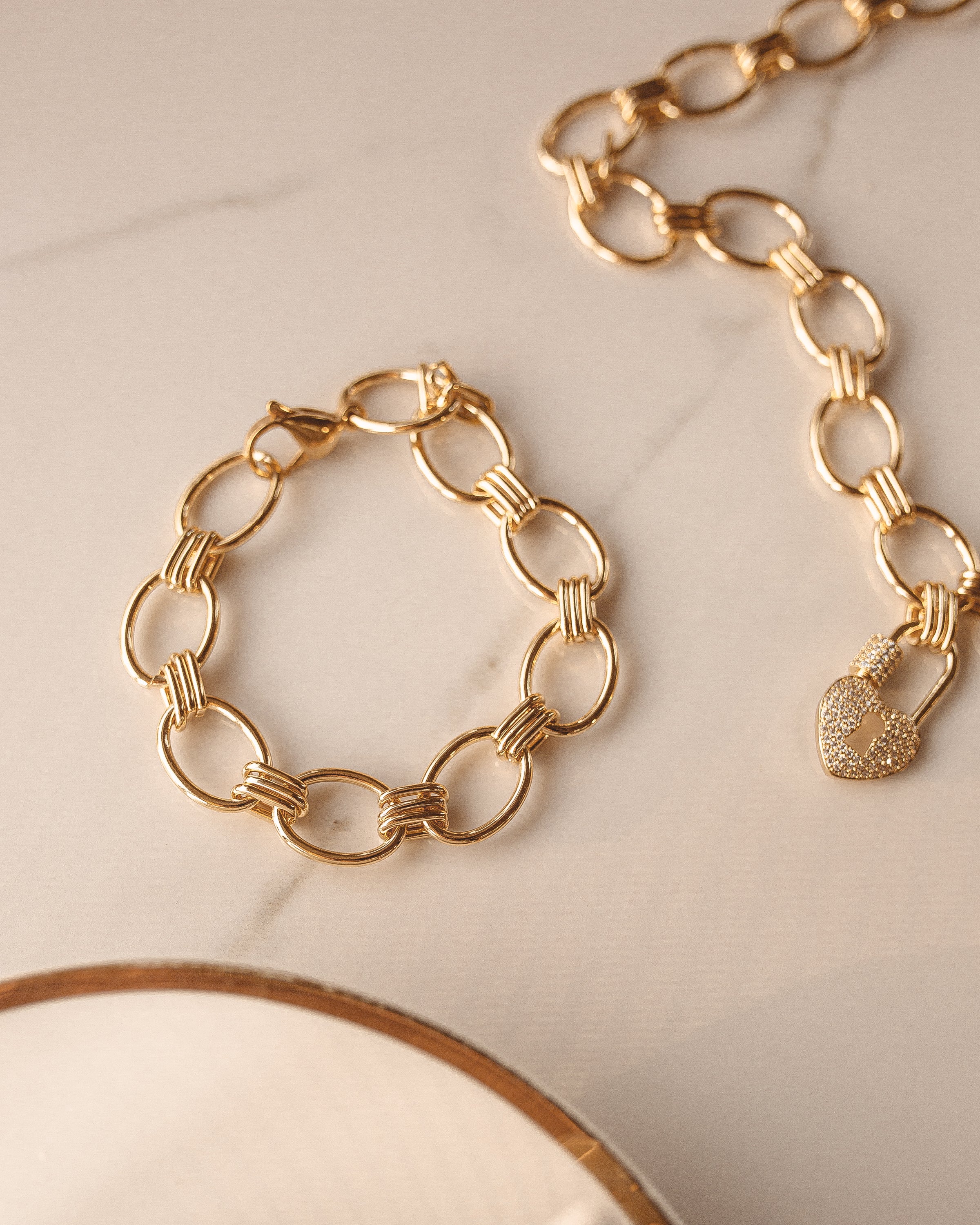 Gold Chain Bracelet - bijoulimon.com