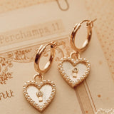 Parisian Heart Earrings - bijoulimon.com