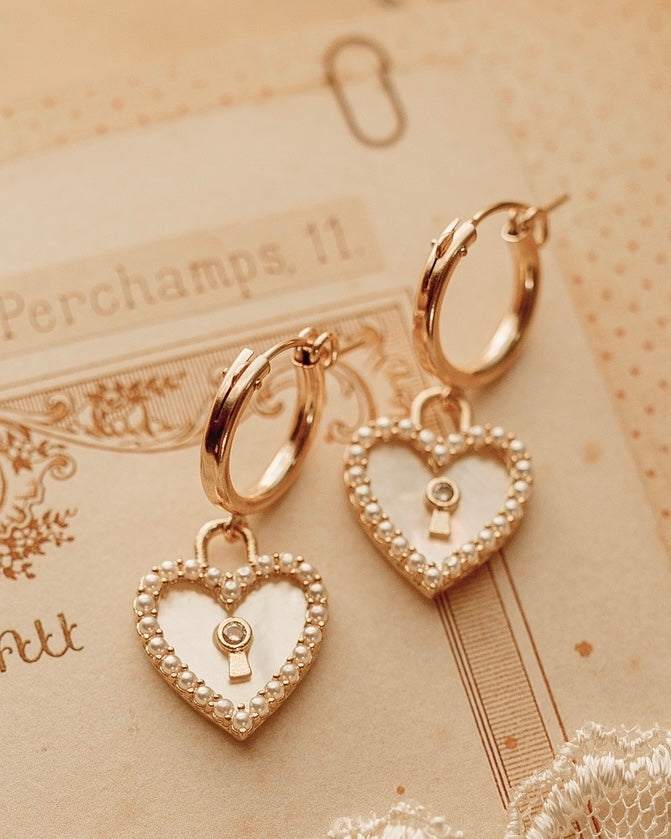 Parisian Heart Earrings - bijoulimon.com