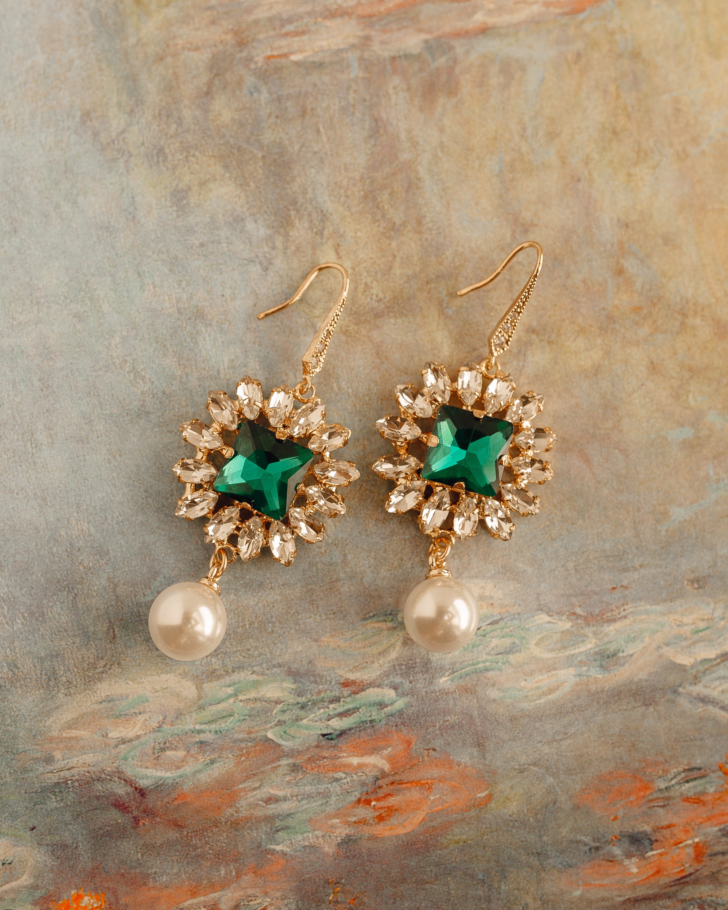 Paris Emerald Earrings - bijoulimon.com