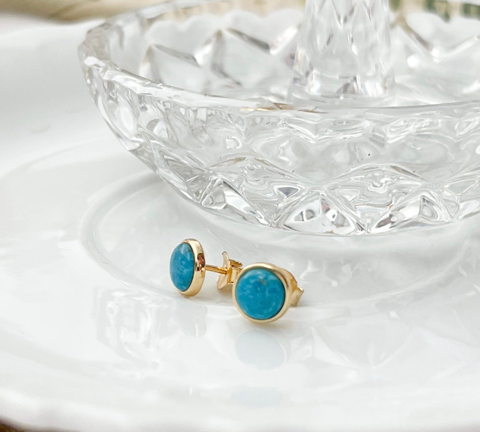 Natalie Turquoise Earrings - bijoulimon.com