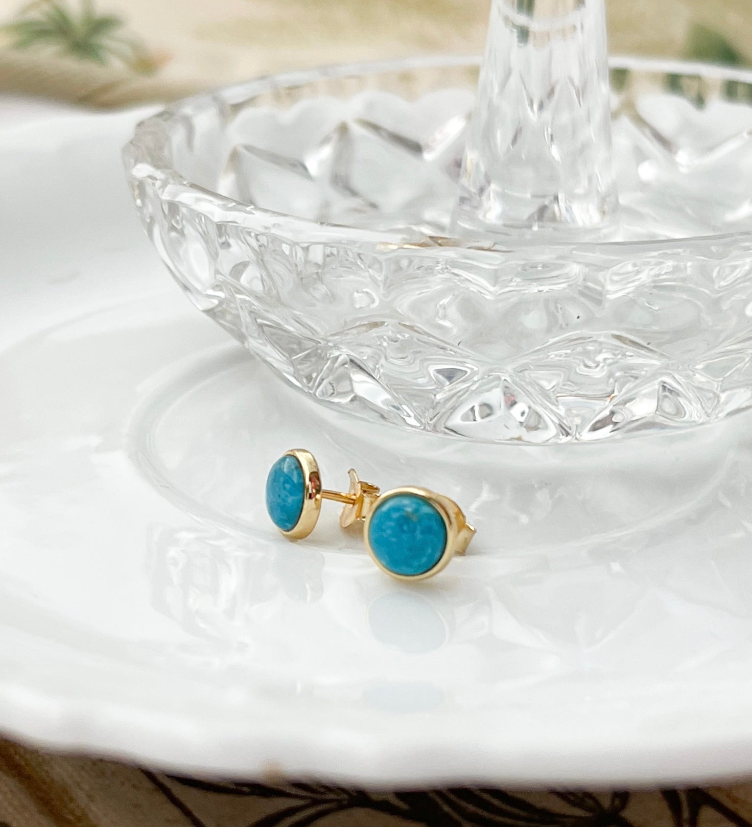 Natalie Turquoise Earrings - bijoulimon.com
