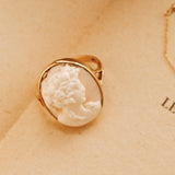 Vintage Soft Pink Cameo Ring